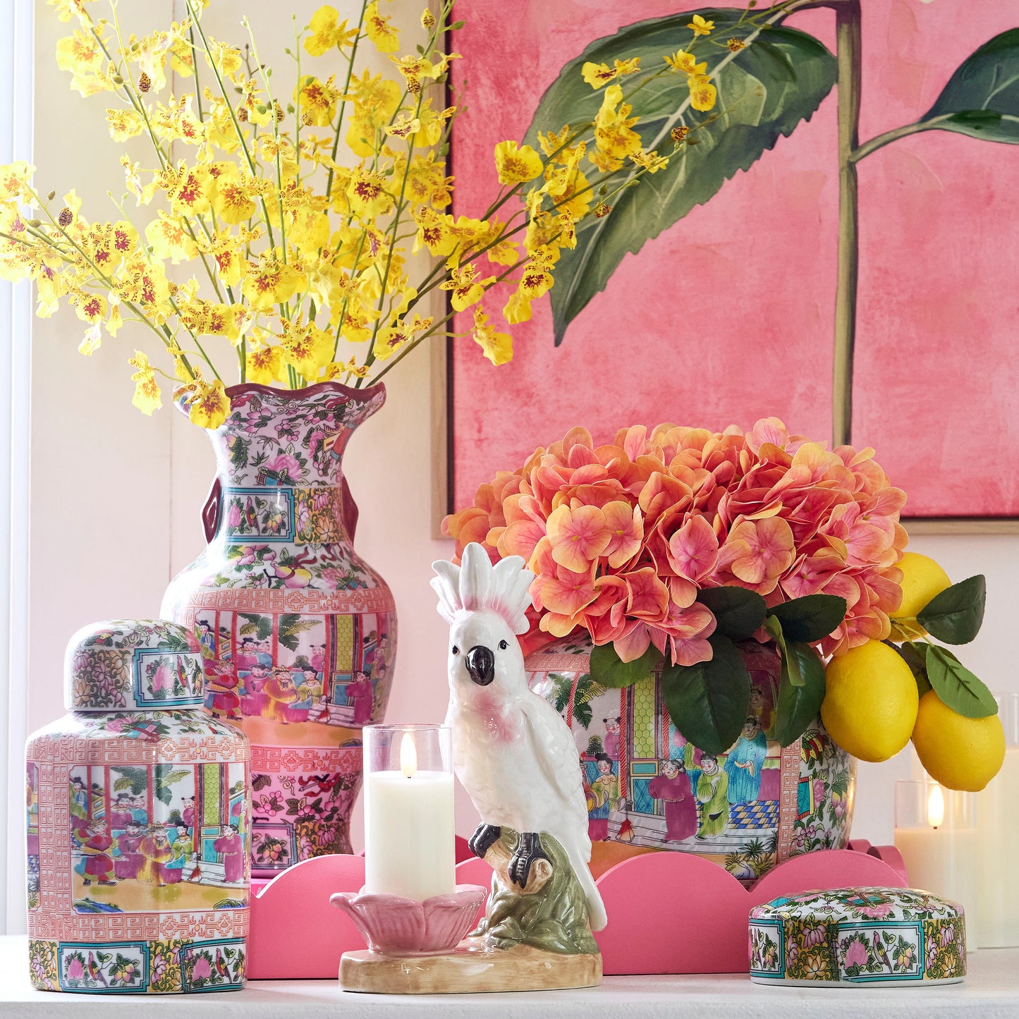 9.5" Citrus Grove Round Jar