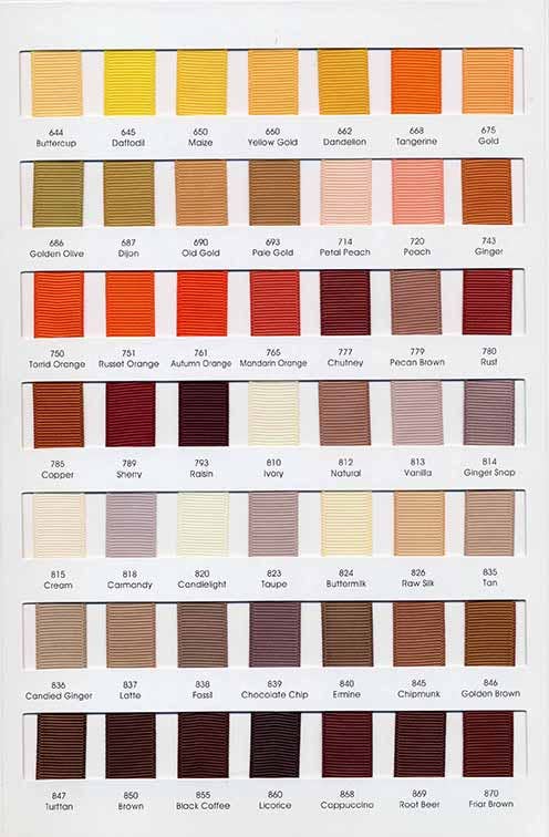 066 Grosgrain Sample card