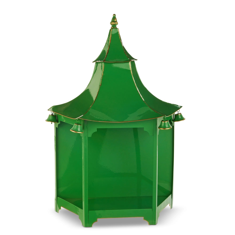24" Green Pagoda Wall Lantern