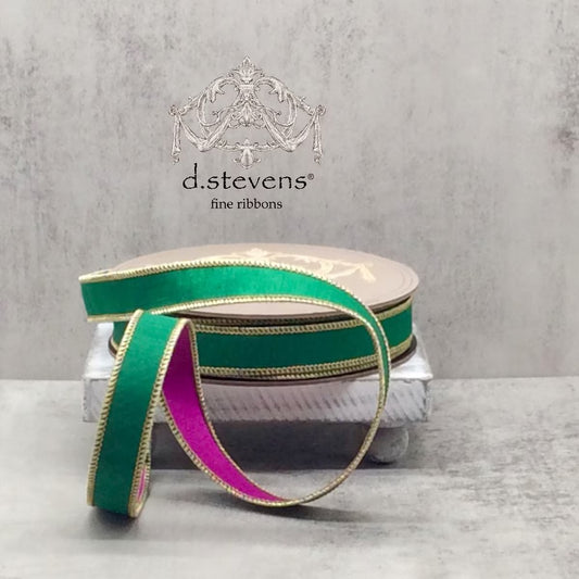 Purple Green Dupioni 1"x25yds