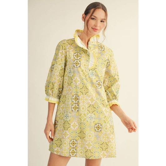 Print Shift Dress