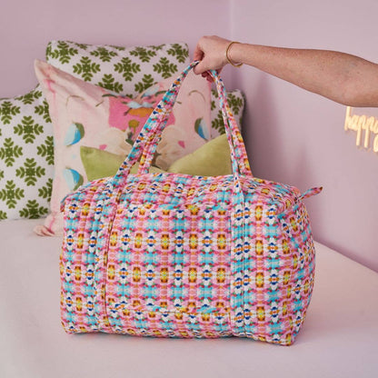 Sumner Pink Weekender Duffle Bag - Laura Park