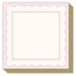 Blush Scallop Border Luxe Notepad