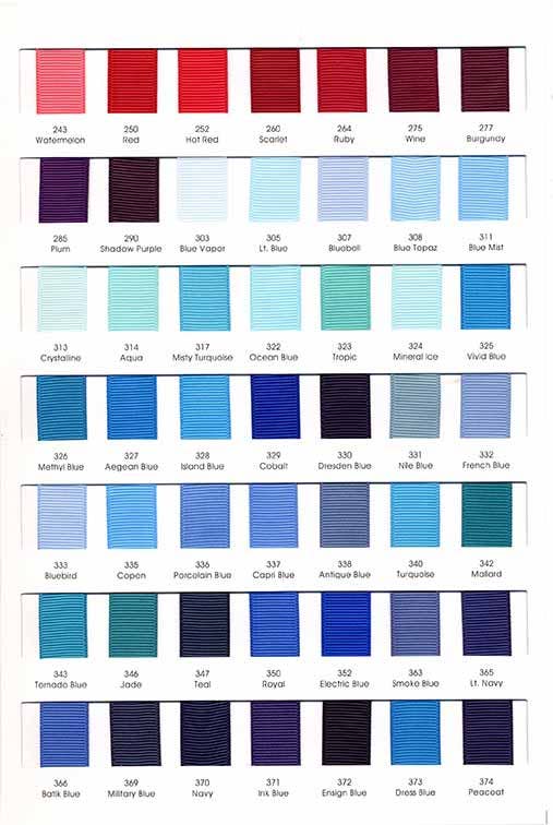 066 Grosgrain Sample card