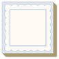 French Blue Scallop Border Luxe Notepad