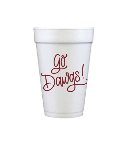Go Dawgs! (maroon) | Game Day Cups & Napkins (All) 