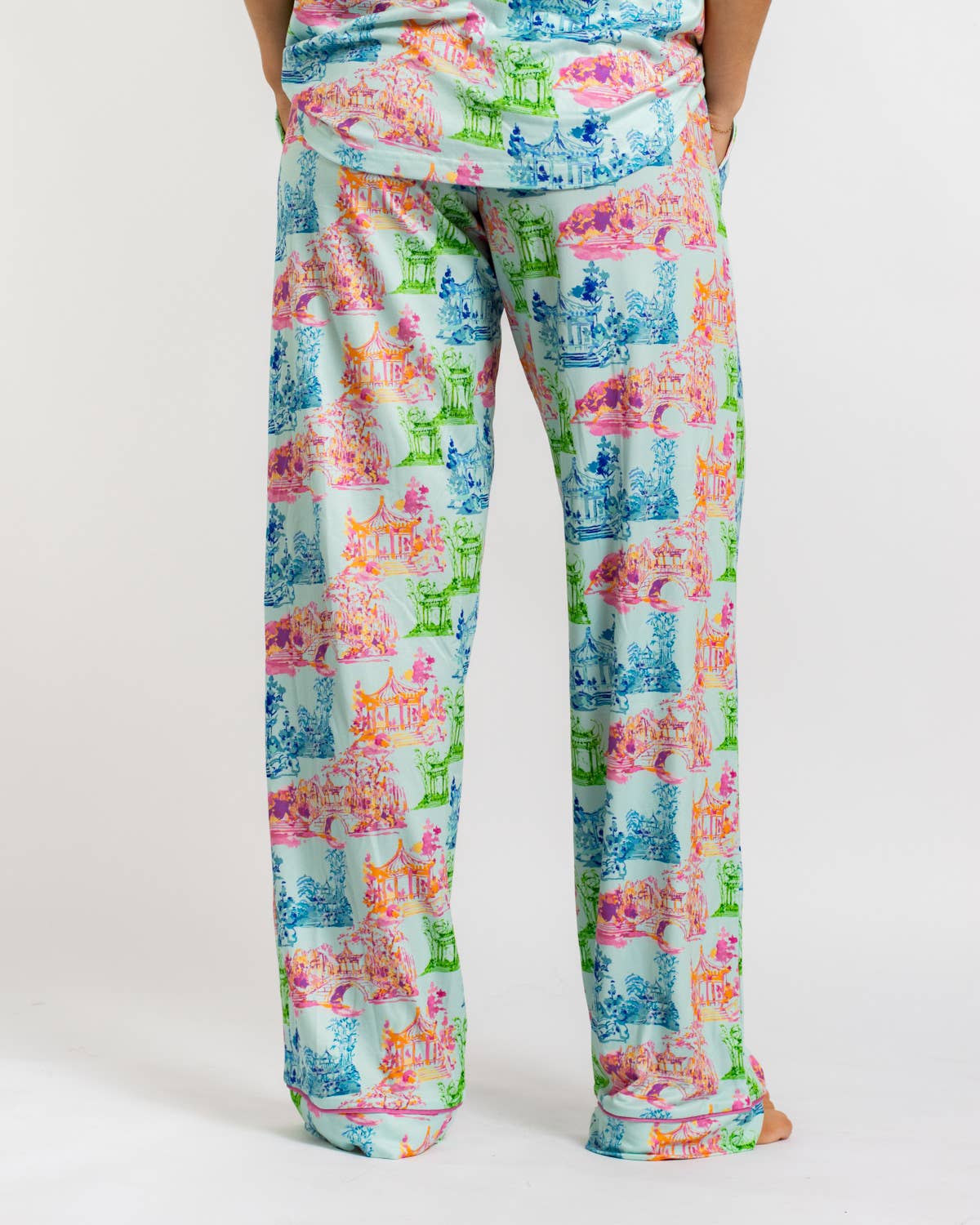 Maya Sleep Pants   Aqua/Multi