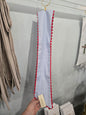 Custom Gingham Sash with Red Trim