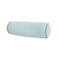 Spa Blue Velvet Bolster Pillow - Laura Park