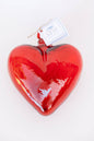 Blown Glass Heart - Red - Large
