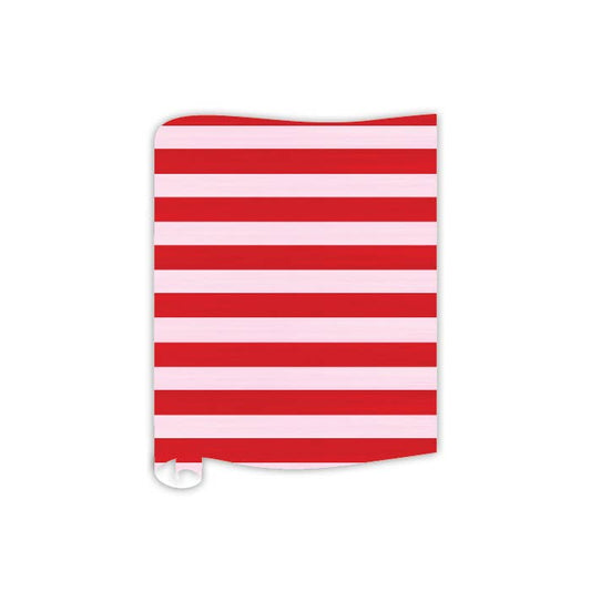 Red and Light Pink Stripes Table Runner