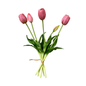 16" Real Touch Lifelike Tulip-3 flowers 2 buds