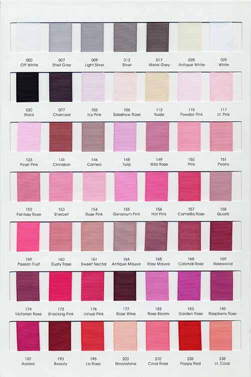 066 Grosgrain Sample card