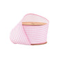 2 1/2" Wired Ribbon | Pink Ticking Stripe | 10 Yard Roll