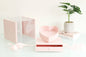 Square PVC Flower Box with Tilted Heart and Drawer