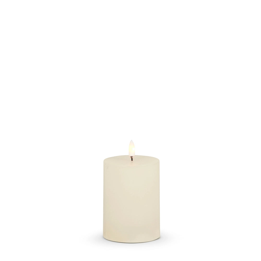3" X 4" Ivory Pillar Candle