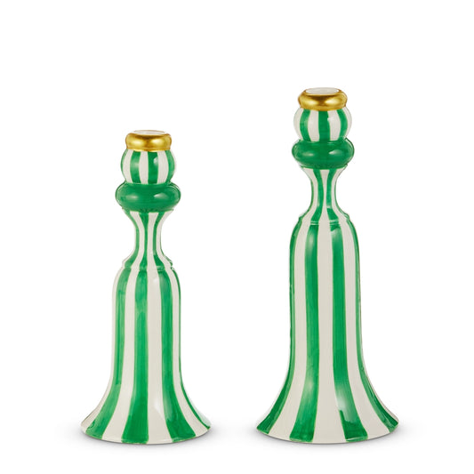 Green Stripe Candlestick