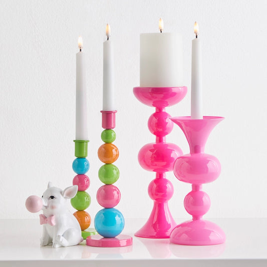 10” Pink Candlestick