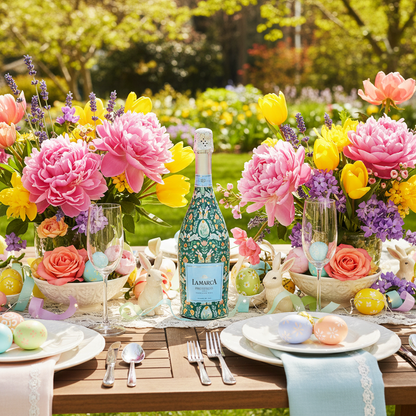 Beau Bottles Spring Folk Bunnies- Prosecco Collection