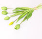 16" Real Touch Lifelike Tulip-3 flowers 2 buds