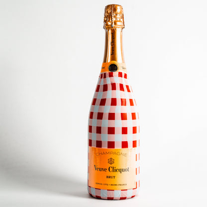Beau Bottles Red and White Gingham – Champagne Collection