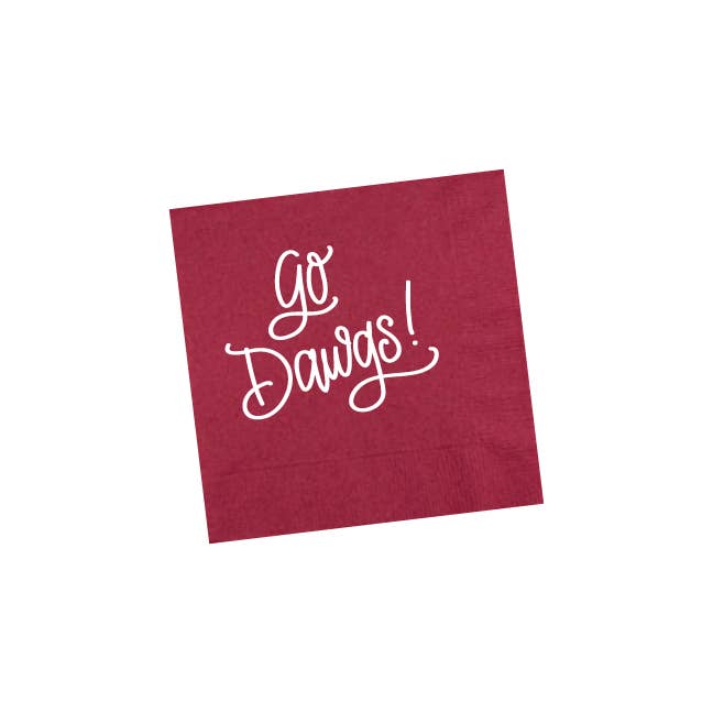 Go Dawgs! (maroon) | Game Day Cups & Napkins (All) 