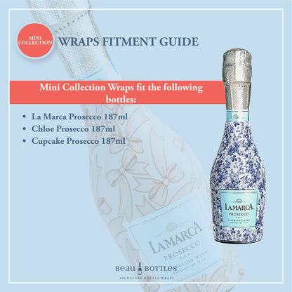 Beau Bottles Preppy Congrats - MINI Prosecco Collection - Six Pack