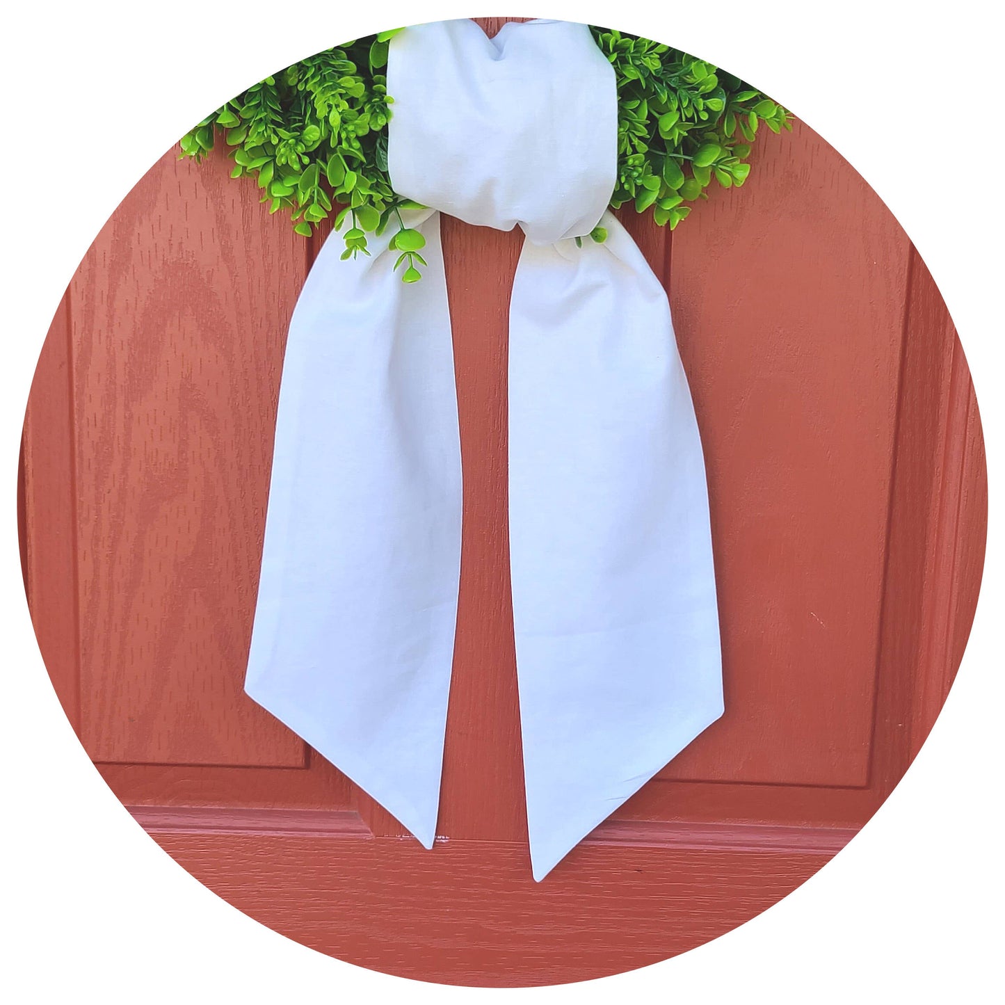White Linen Blend Sash