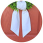 White Linen Blend Sash