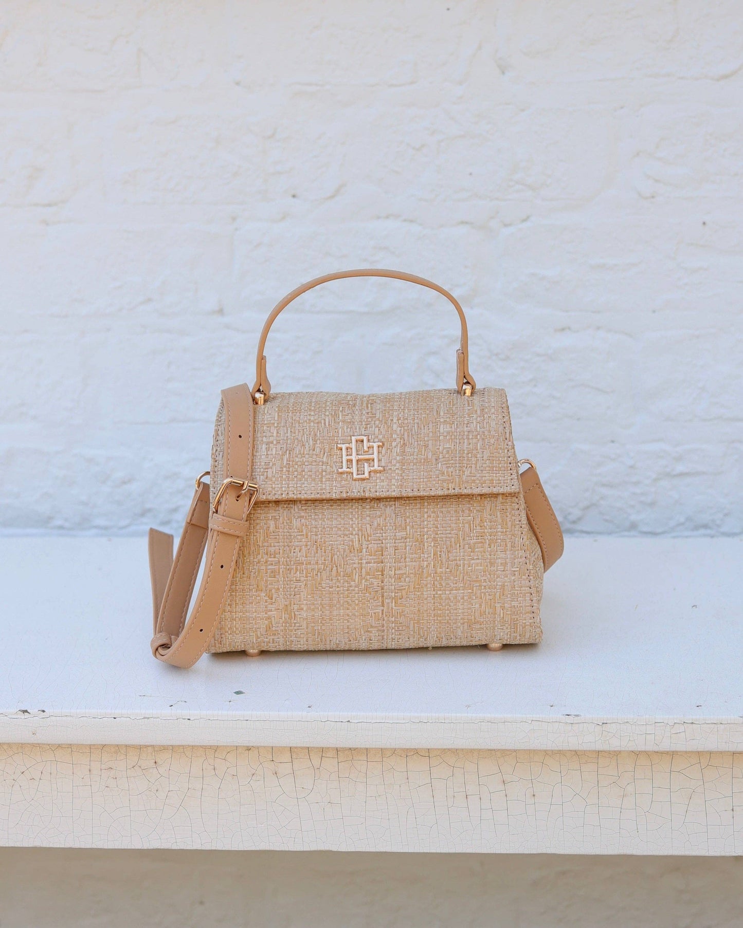 Vivienne Handbag Straw Lattice