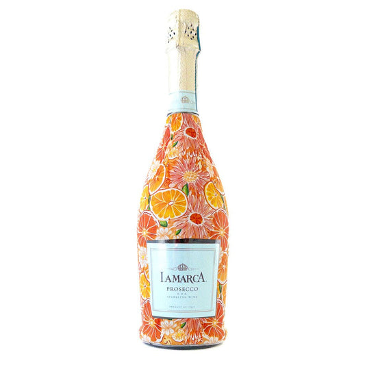 Beau Bottles Preppy Watercolor Oranges- Prosecco Collection