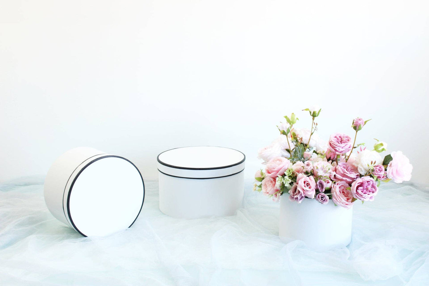 French Inspired Round Flower Box