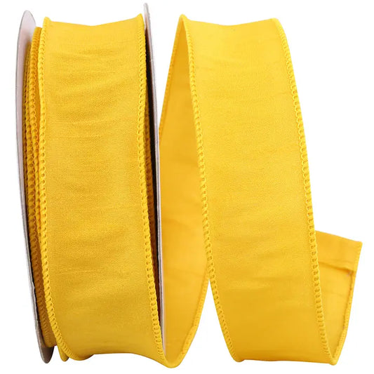Golden Yellow Dupioni Ribbon