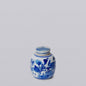 Blue and White Porcelain Mini Landscape Round Storage Jar