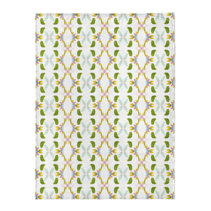 Dogwood Fleece Blanket - Laura Park