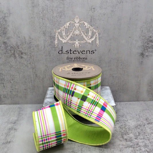 Poplin Colorful Plaid 2.5"x10yds