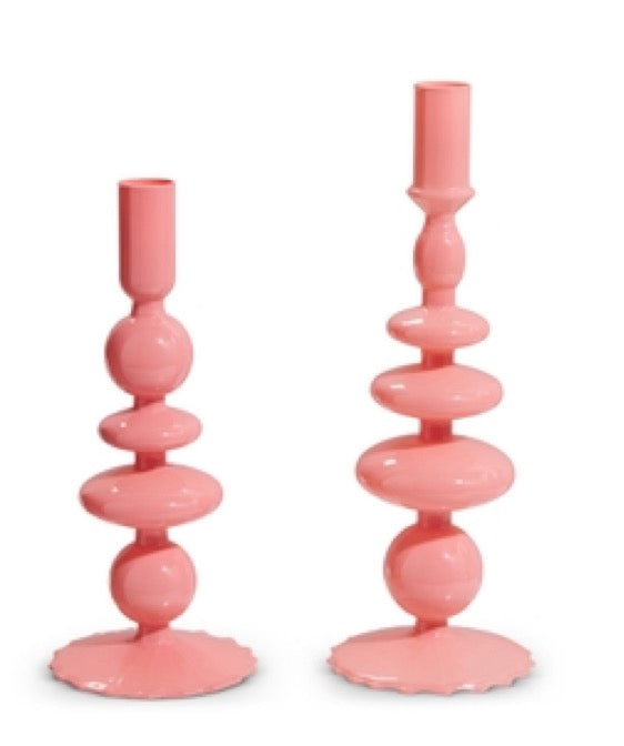 10.25" Pink Candlestick Bauble