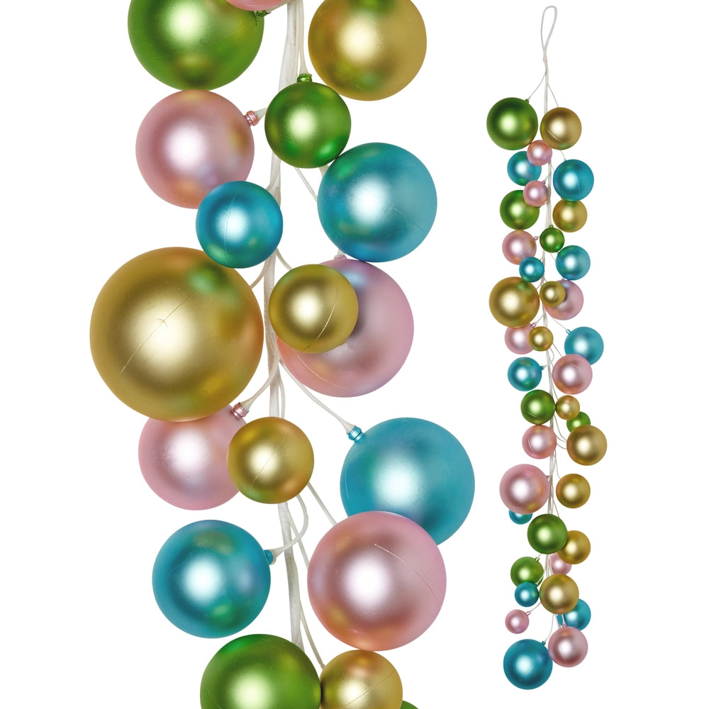 4' Pastel Ball Garland