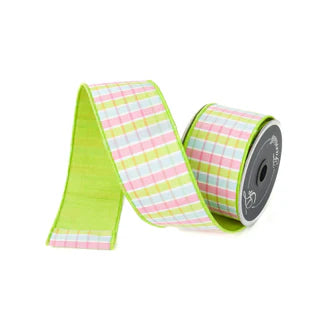 2.5" x 10yd PASTEL PLAID