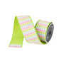 2.5" x 10yd PASTEL PLAID