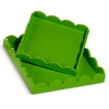 Green Scalloped Trays