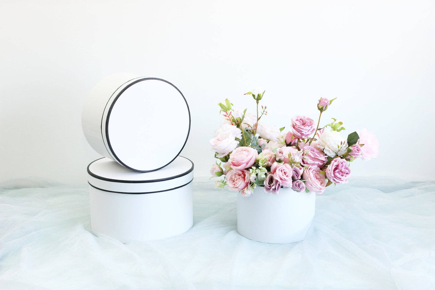 French Inspired Round Flower Box