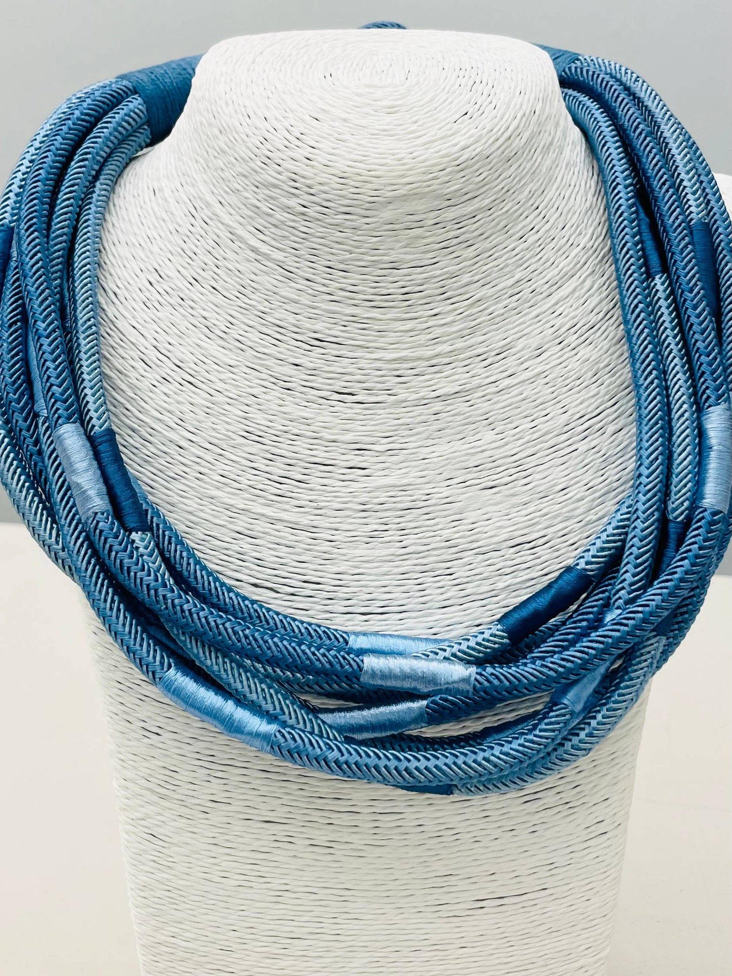 Navy Slub 8-strand Necklace (cobalt/navy)