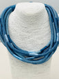 Navy Slub 8-strand Necklace (cobalt/navy)