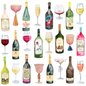 Wine and Champagne Cocktail Napkins