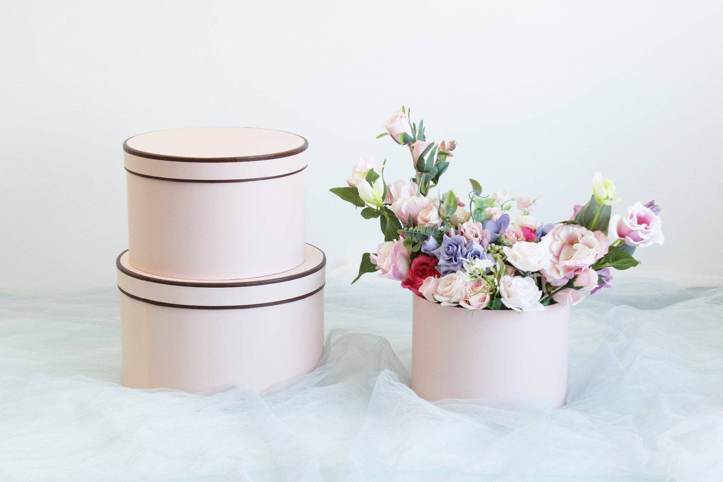 French Inspired Round Flower Box