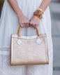 Palmer Tote Woven Gold