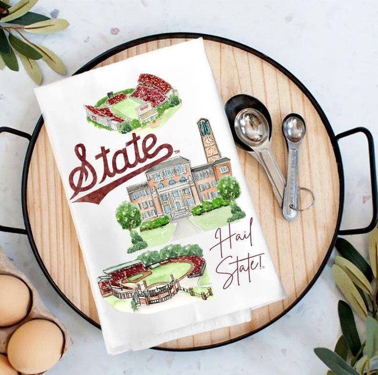 Mississippi Landmark Tea Towel