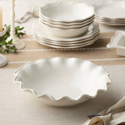 Heritage Stoneware Serving Bowl 13" – Classic & Refined