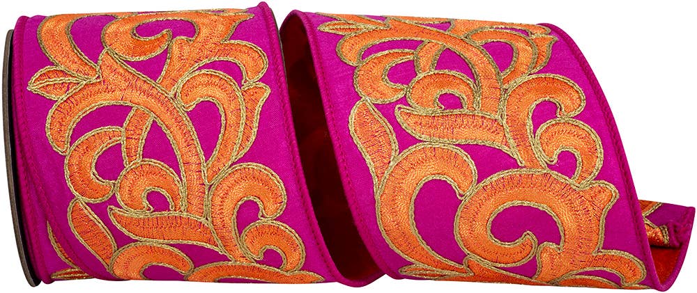 SCROLL EMB INTERTWINED